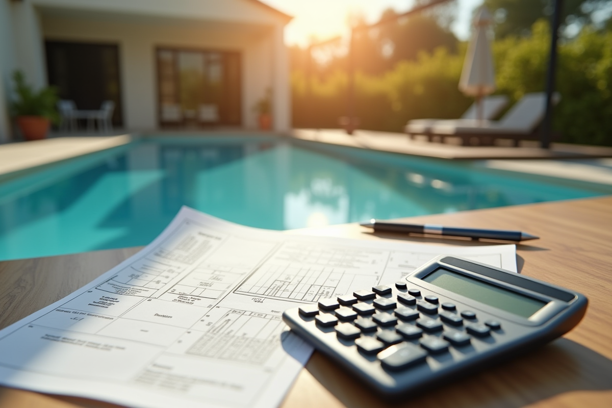 Plan et calculatrice pour la construction de piscine